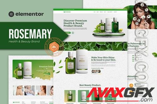 TF Rosemary - Health & Beauty Brand Elementor Template Kit 37048432