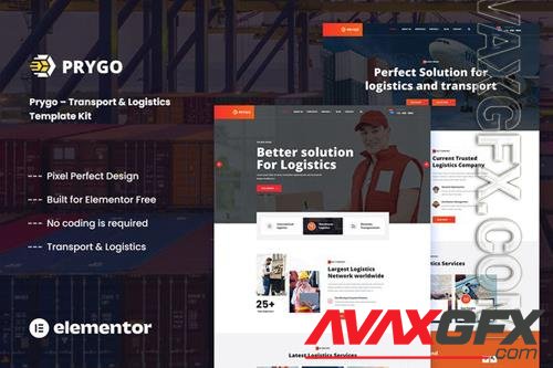 TF Prygo - Transport & Logistics Elementor Template Kit 37796340