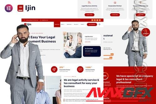 TF Ijin - Legal Business & Tax Consultant Services Elementor Template Kit 37138445