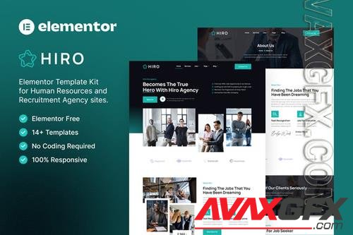 TF Hiro - Human Resources & Recruitment Agency Elementor Template Kit 37865946