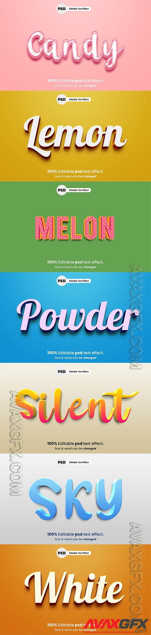 Psd text effect set vol 652