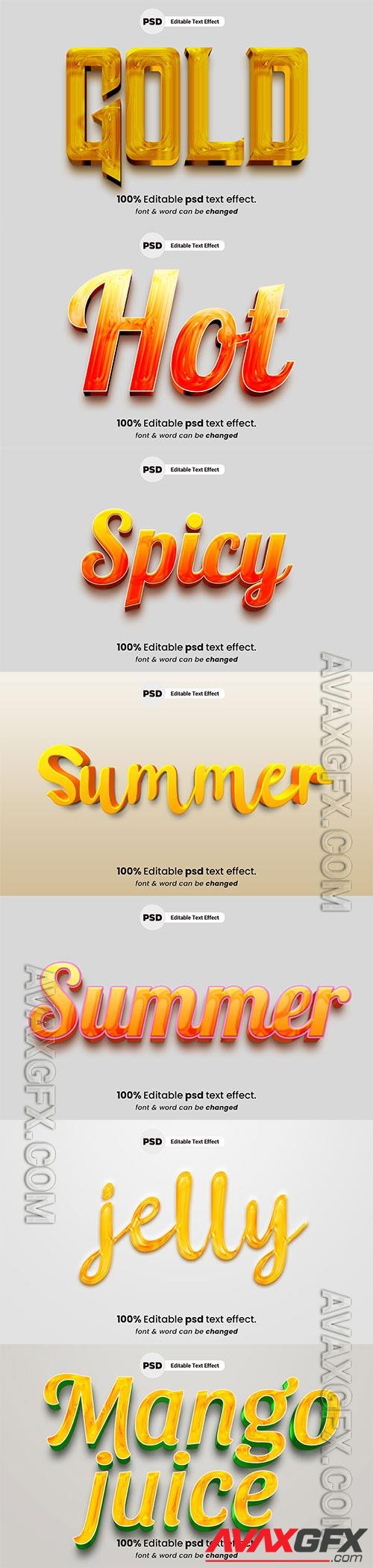 Psd text effect set vol 653