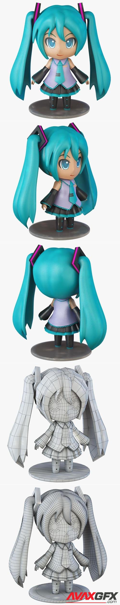 Miku Hatsune Chibi – 3D Print