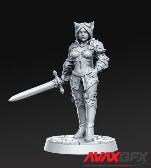 Ambar Female Cat soldier – 3D Print