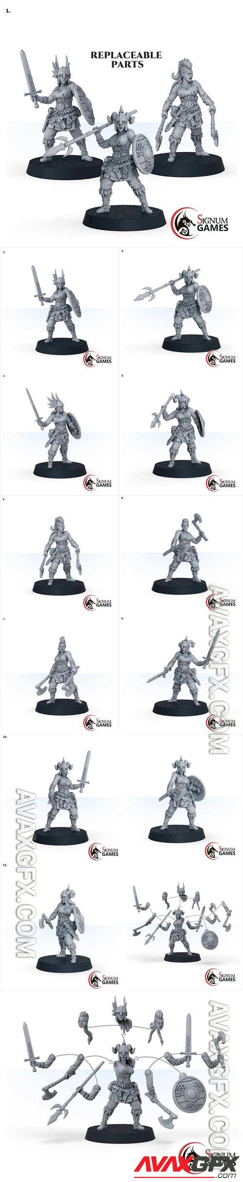 3D Print Model Signum - Skagard Shield Maiden