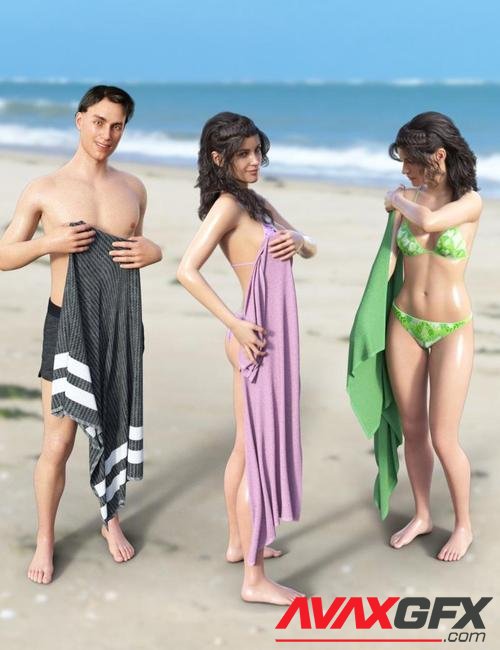 JW My Towel Prop and Poses for Genesis 8 and 8.1