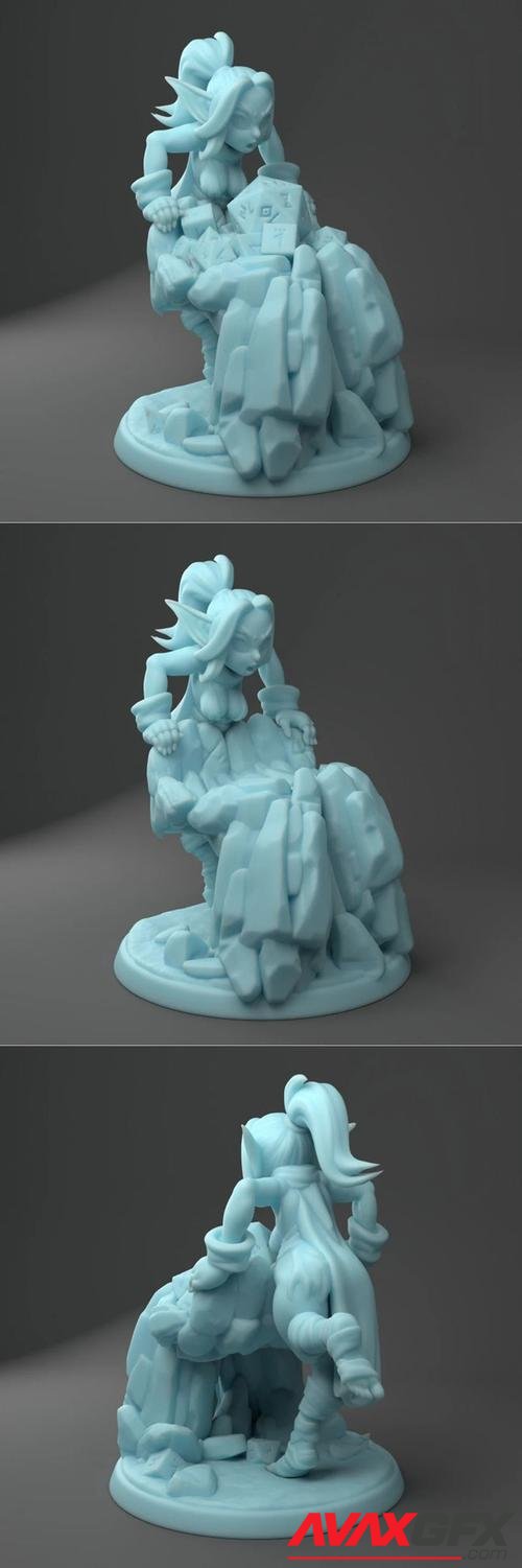 Dice Goblin by Twin Goddess Miniatures – 3D Print