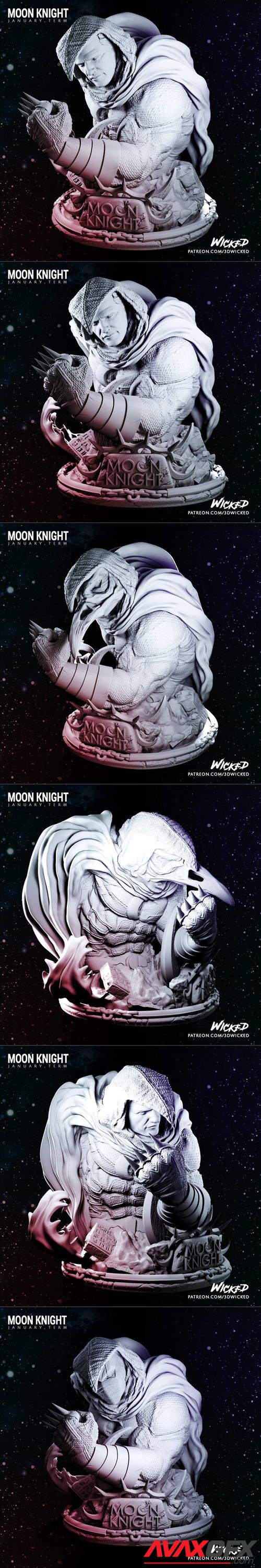 3DWicked - Moon Knight Bust – 3D Print