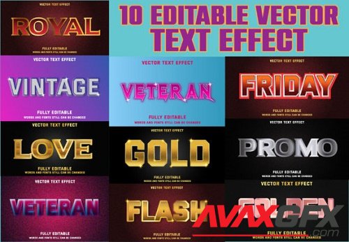 Editable Text Effect Bundle - 10 Layer Styles