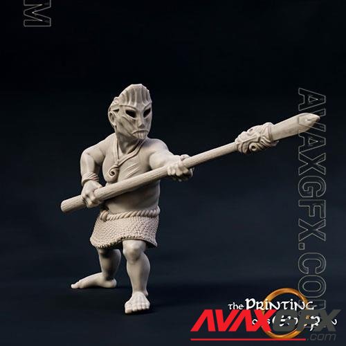 3D Print Model Woodwose Spearman Version A