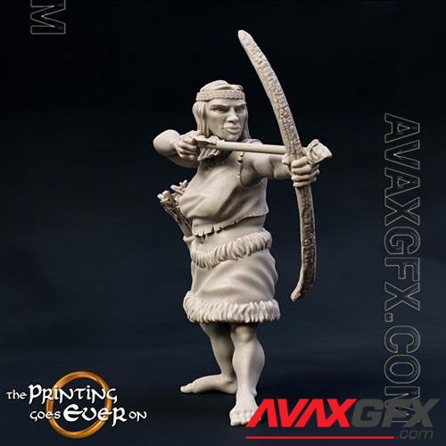 3D Print Model Woodwose Archer Version B