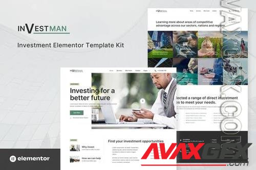 TF Investman - Invesment Consultant Elementor Template Kit 37071528