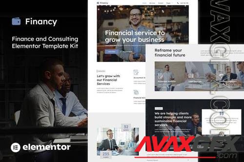 TF Financy - Finance & Consulting Elementor Template Kit 36878564