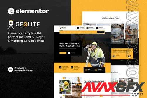 TF Geolite - Land Surveying & Digital Mapping Elementor Template Kit 36941873