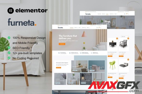 TF Furneta - Furniture Shop Elementor Template Kit 36974703