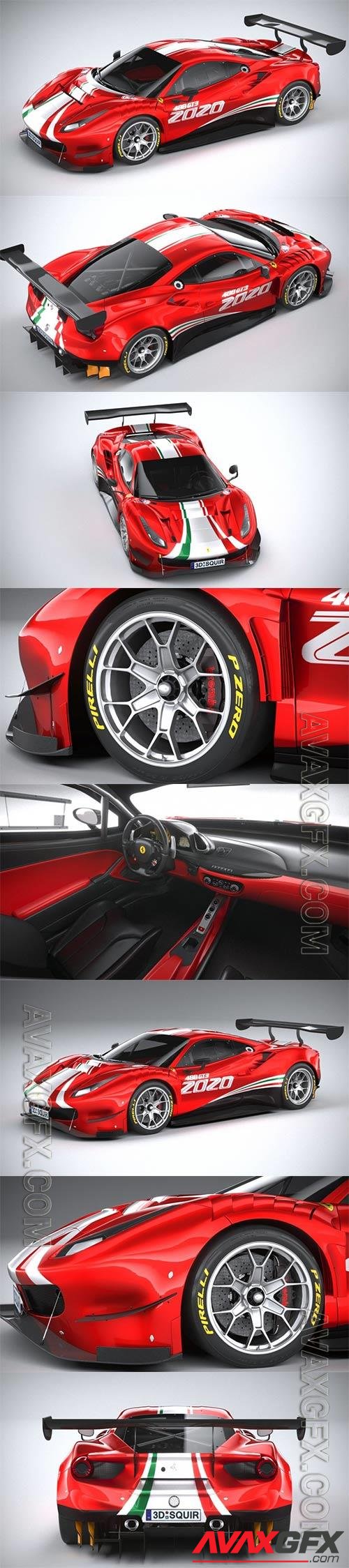 Ferrari 488 GT3 Evo 2020 3D Model