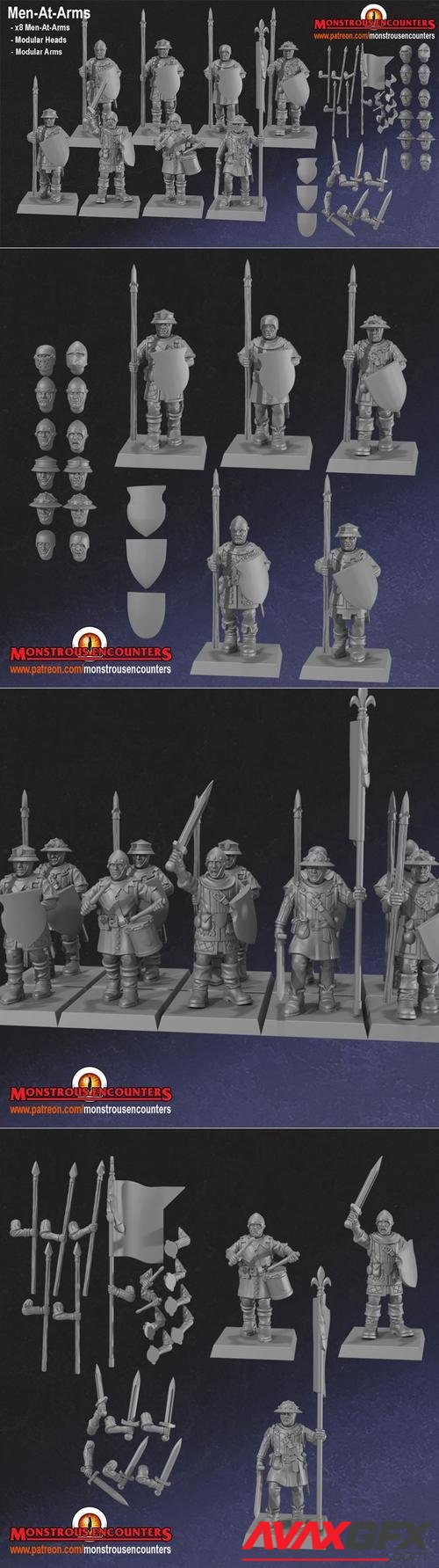 Breton Men-at-arms Units – 3D Print