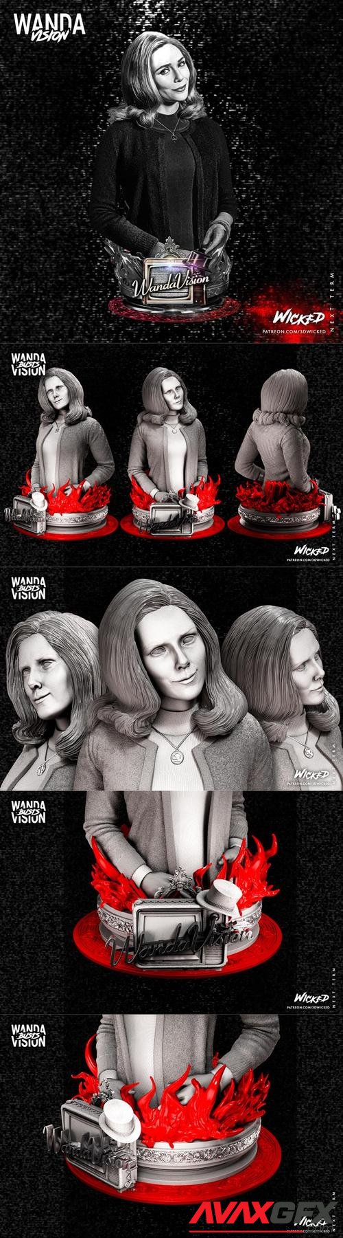 Wicked - Wanda Bust – 3D Print