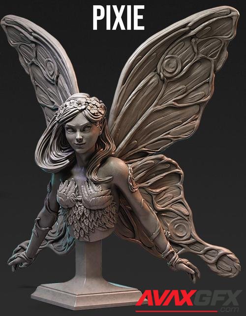 Pixie Bust – 3D Print