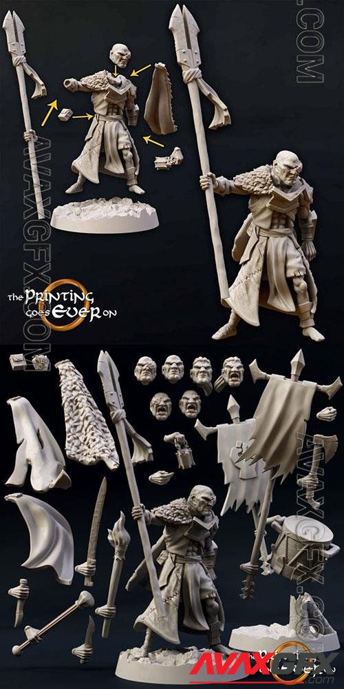 Modular Half-Orc Shaman 3D Print Model