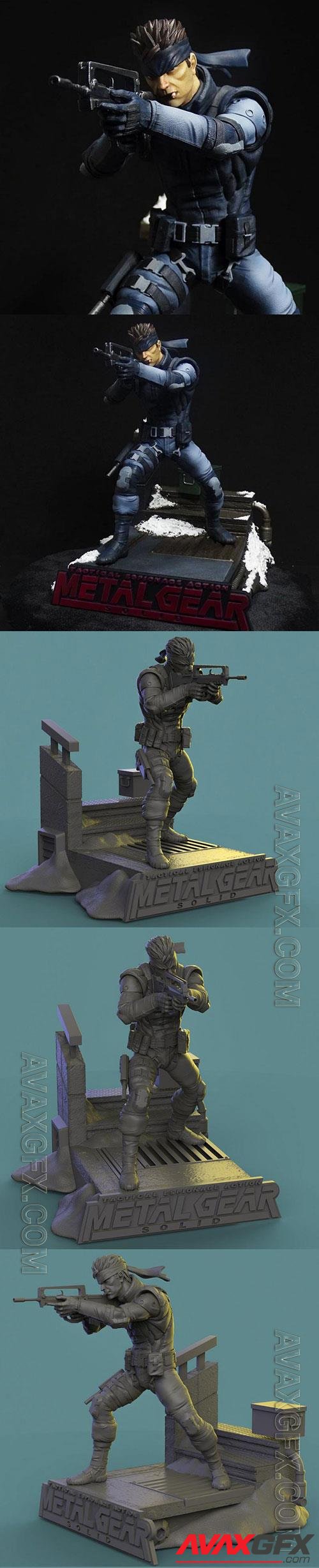 Metal Gear Solid 1 - Snake 3D Print Model