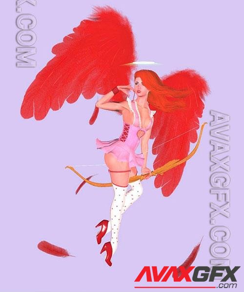 Midair Angel 3D Print Model