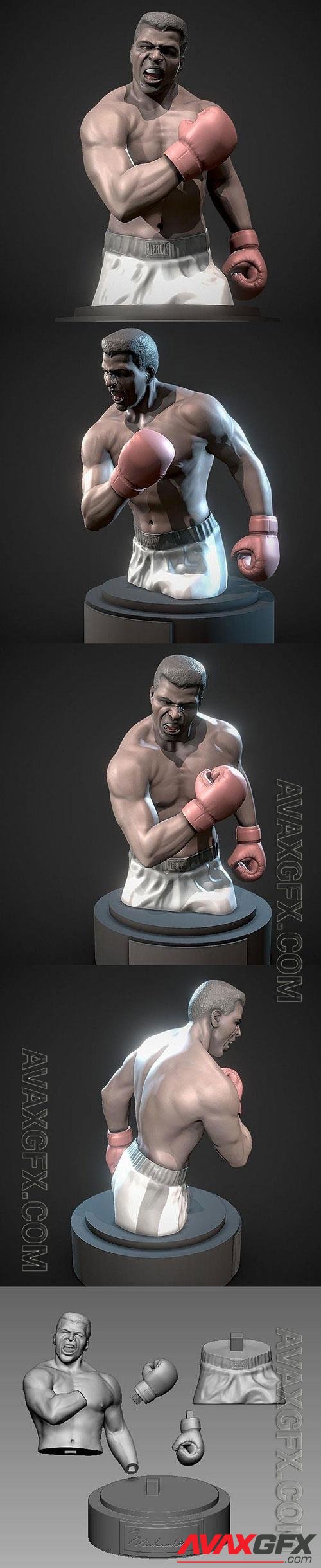 Muhammad Ali Bust 3D Print Model