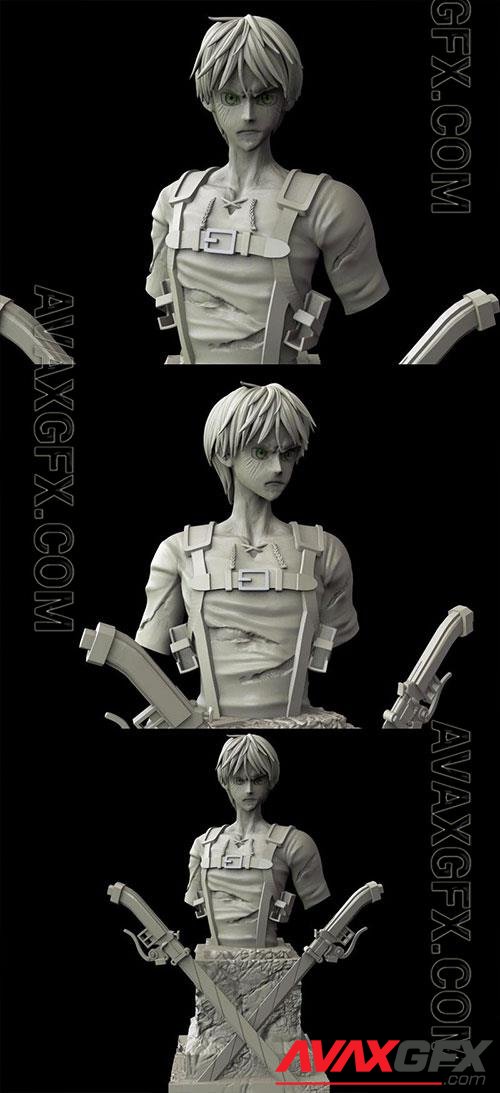 Eren Yearger Bust 3D Print Model