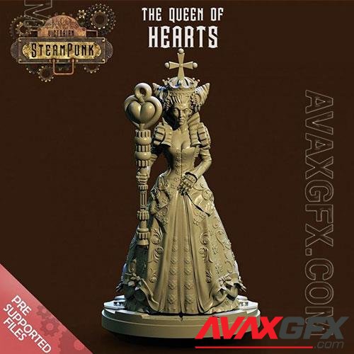 Queen of Hearts 3D Print Model