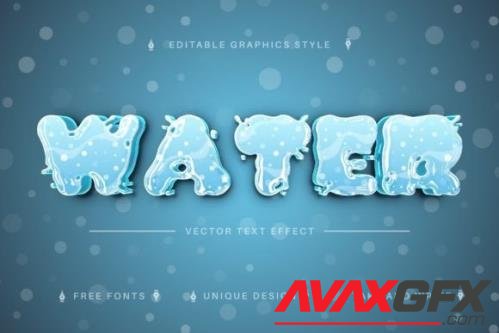 Drink Water - Editable Text Effect - 7231277