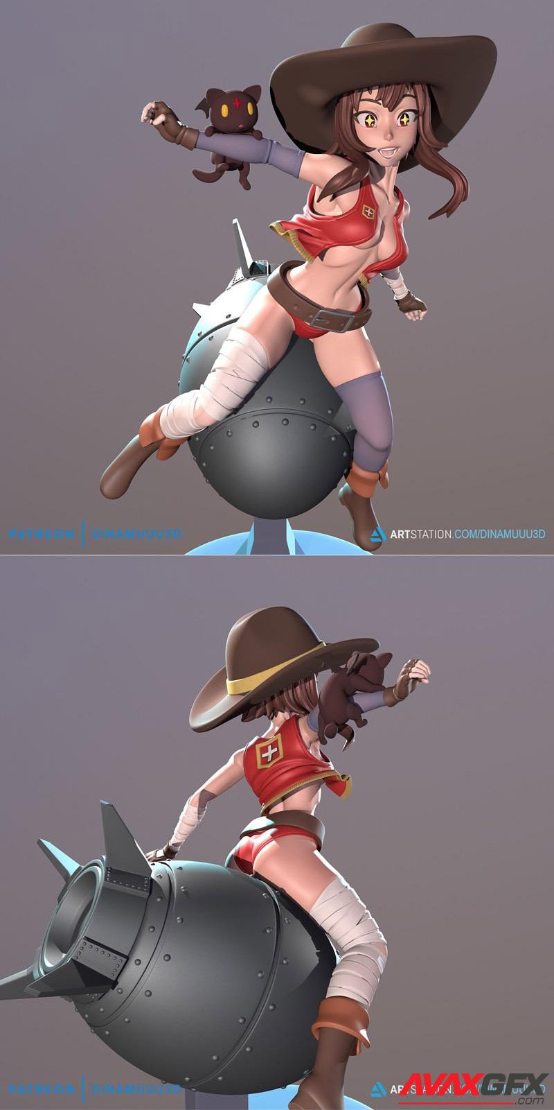 Megumin Explosion Nuke Rider 3D Print