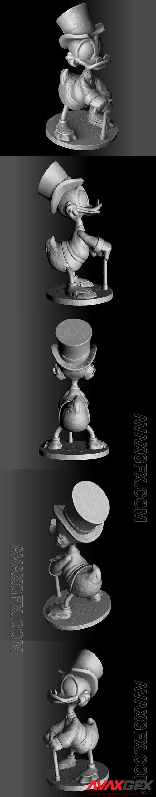 Scrooge McDuck 3D Print Model
