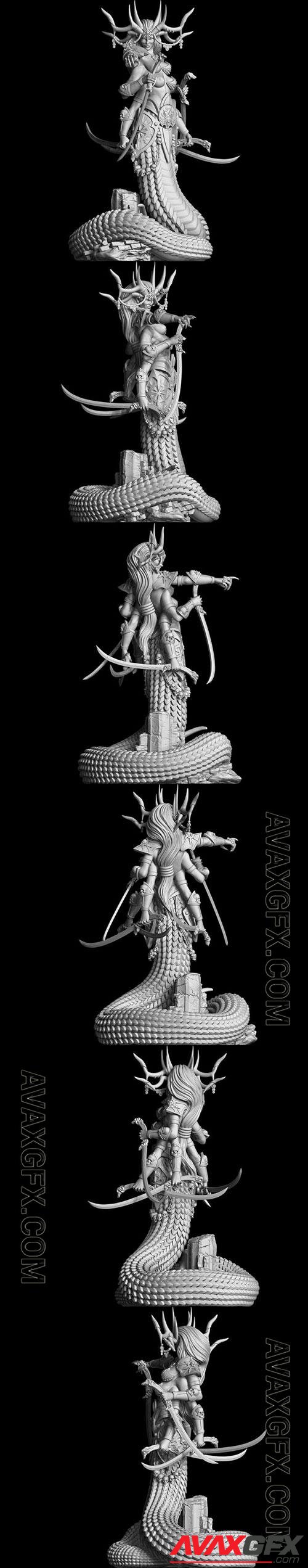 Sasha Queen of Lust 3D Print Model