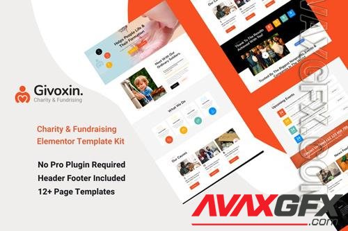 TF Givoxin - Charity Elementor Template Kit