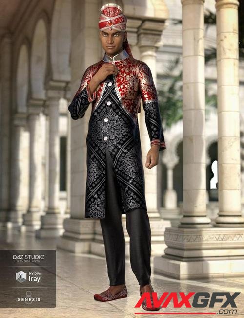 dForce Bollywood Groom for Genesis 8 Male(s)