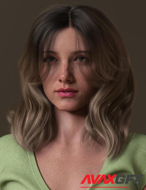 Layered Spring Style Hair for Genesis 8 and 8.1 Females