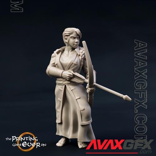 Halfling Militia Archer 3D Print Model