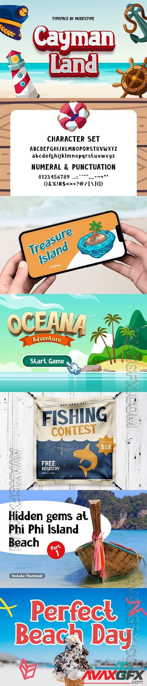 Cayman Land - Gaming Font