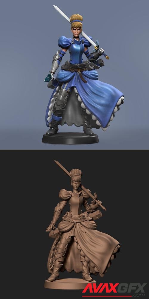 Cinderella Warrior – 3D Print