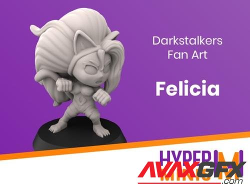 Chibi Felicia - Darkstalkers Fan Art – 3D Print