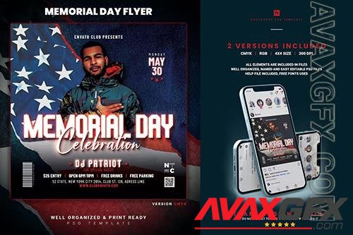 Memorial Day Party Flyer