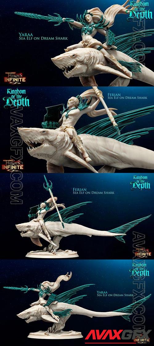 Heroes Infinite - Kingdom of the Depth - Yaraa and Ferian 3D Print Model