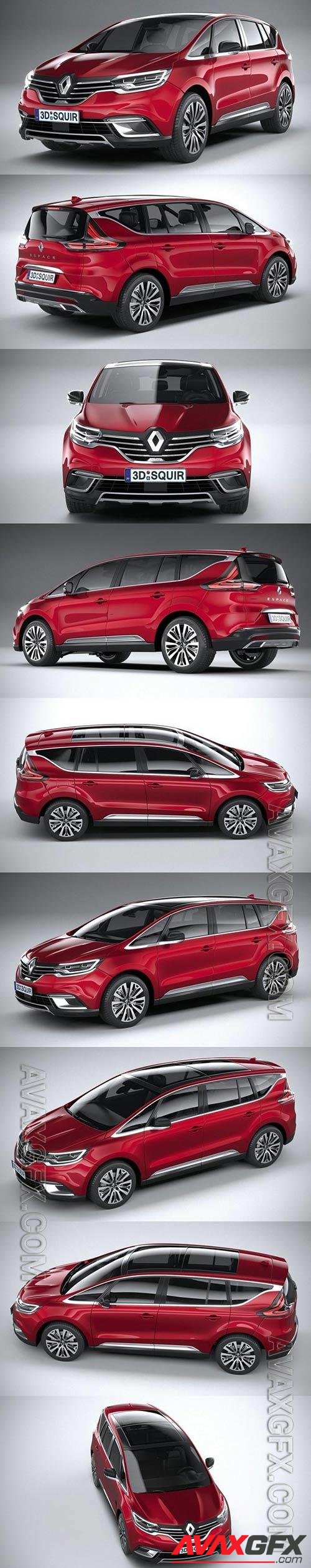 Renault Espace 2020 3D Model