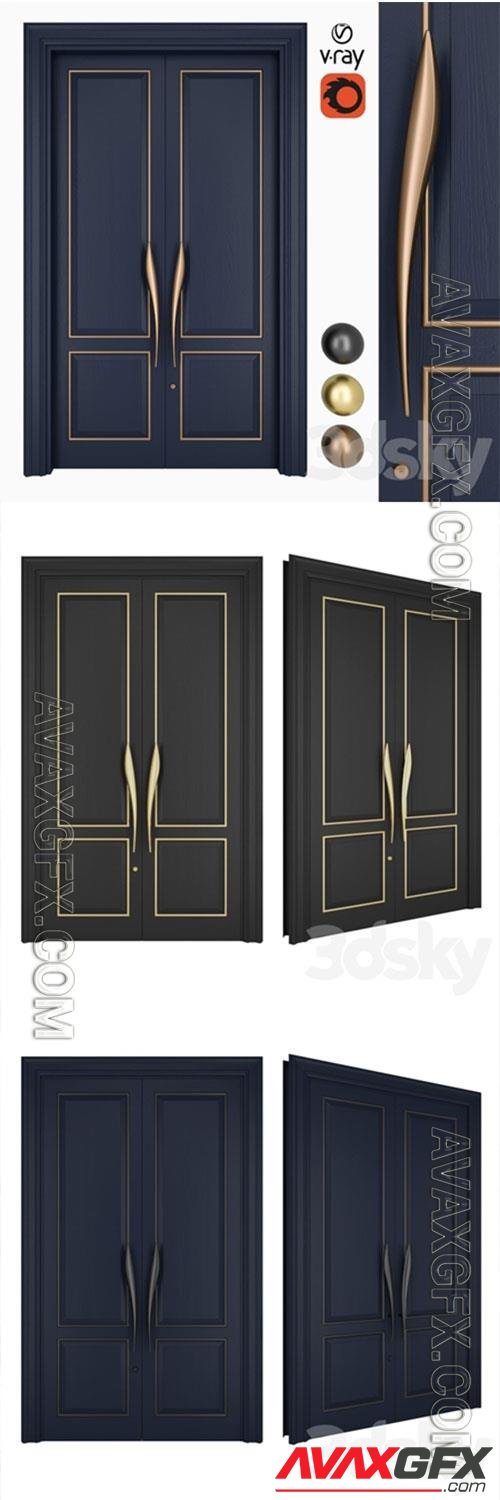 Door Set Elmes Archism T1243 3D Model