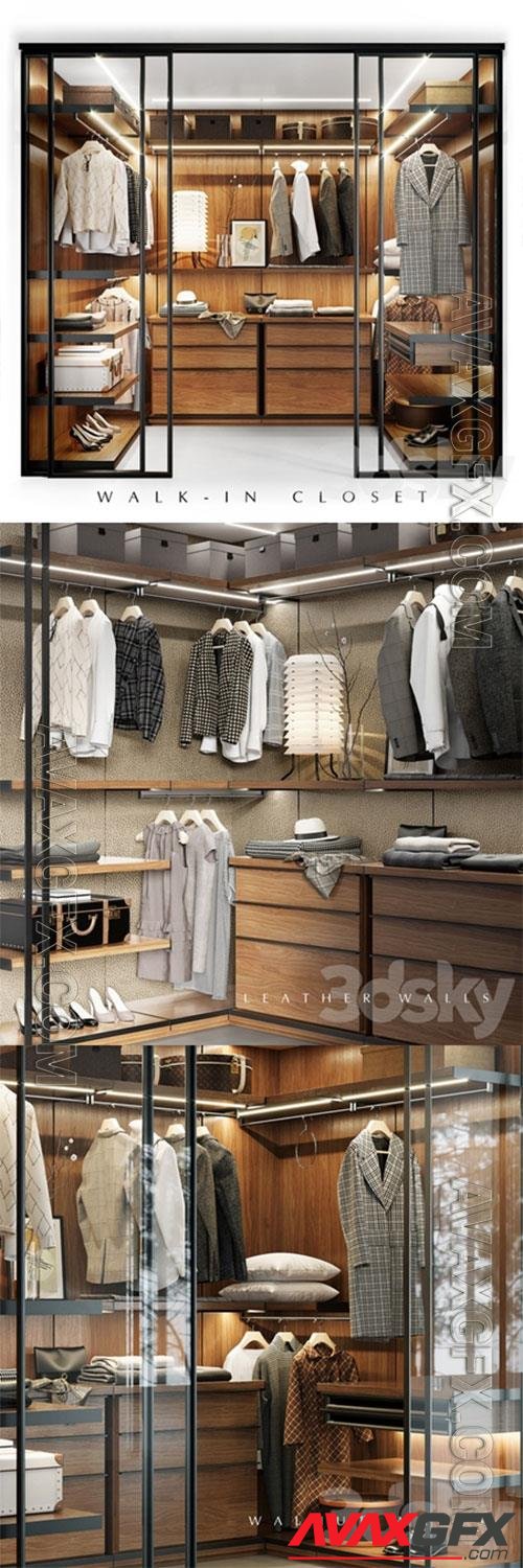 Molteni WALK-IN CLOSET 3D Model