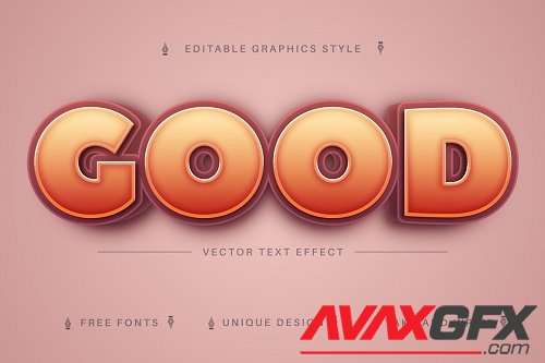 Good 3D - Editable Text Effect, Font - 7240222