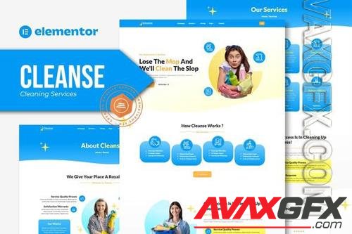 TF Cleanse - Cleaning Services Elementor Template Kit