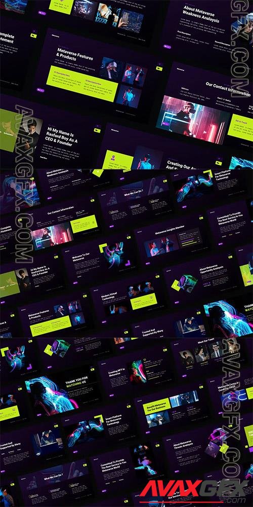 Metaverse Powerpoint, Keynote and Google Slides Template