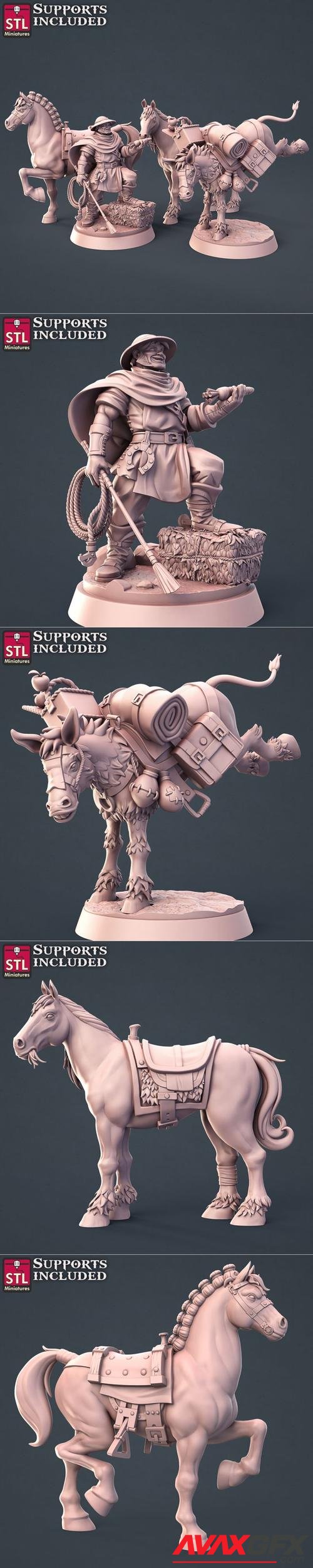 Horse Trainer Set – 3D Print