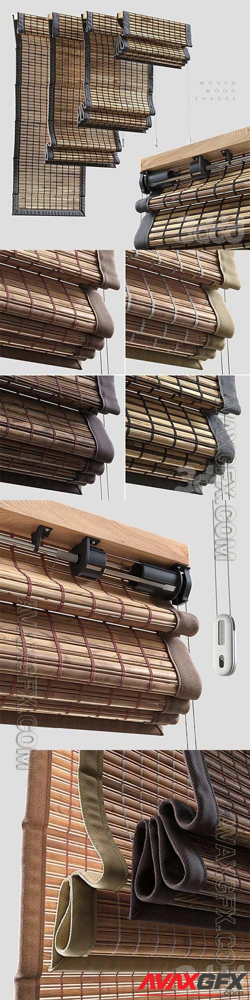 Woven wood shades 2 3D Model